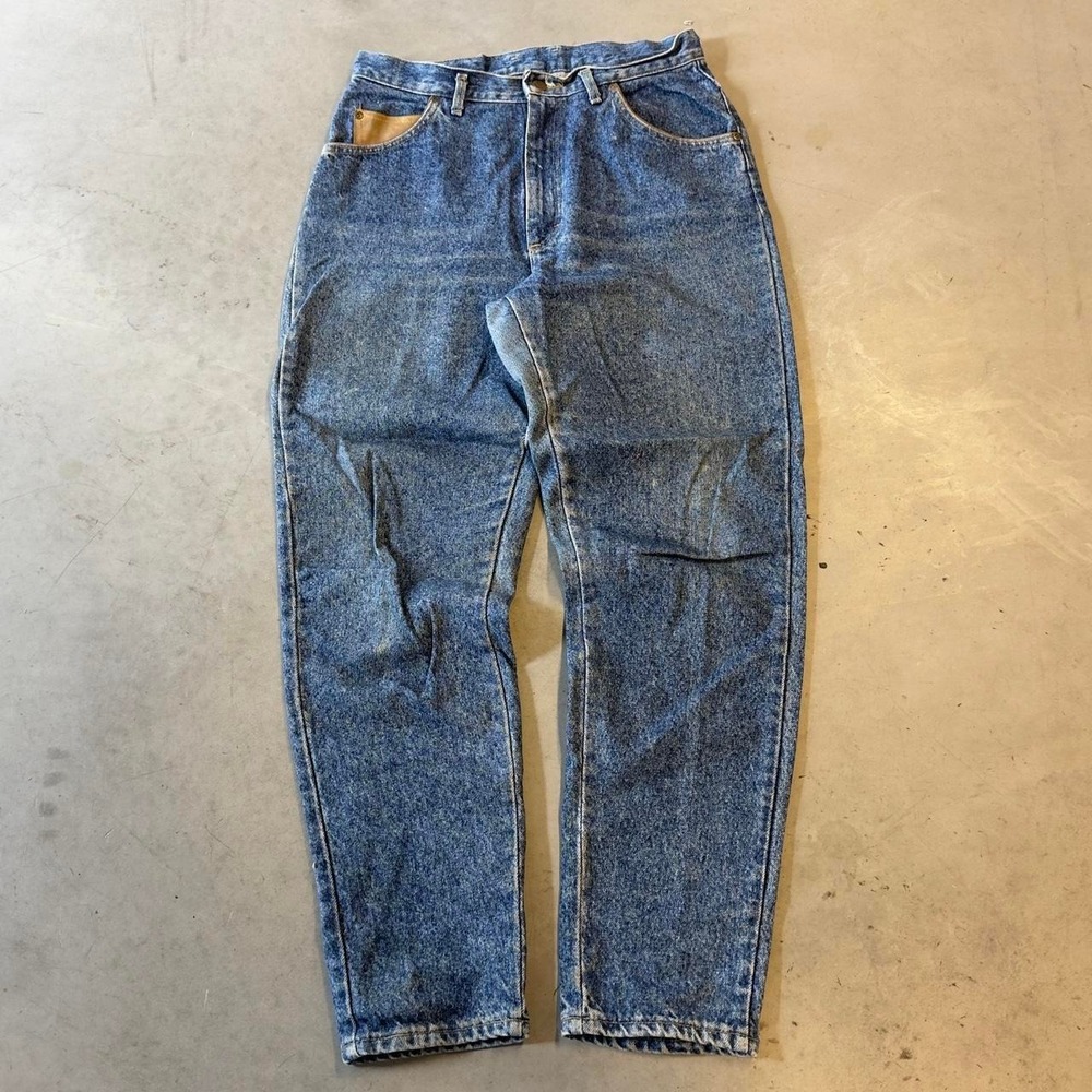 Vintage 80s Lee women's stone wash barrel fit jeans - Picture 1 of 7